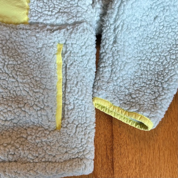 Anthropologie Half Zip Fleece Pullover Teddy Sherpa Women’s SZ Small Gray Cozy - Picture 6 of 11